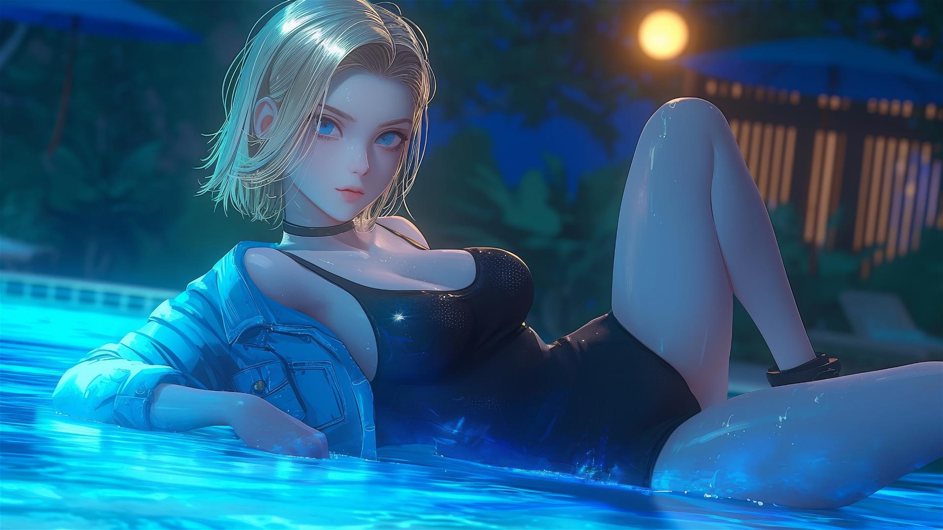 4k HD Wallpaper: Android 18 by Rainy Pool