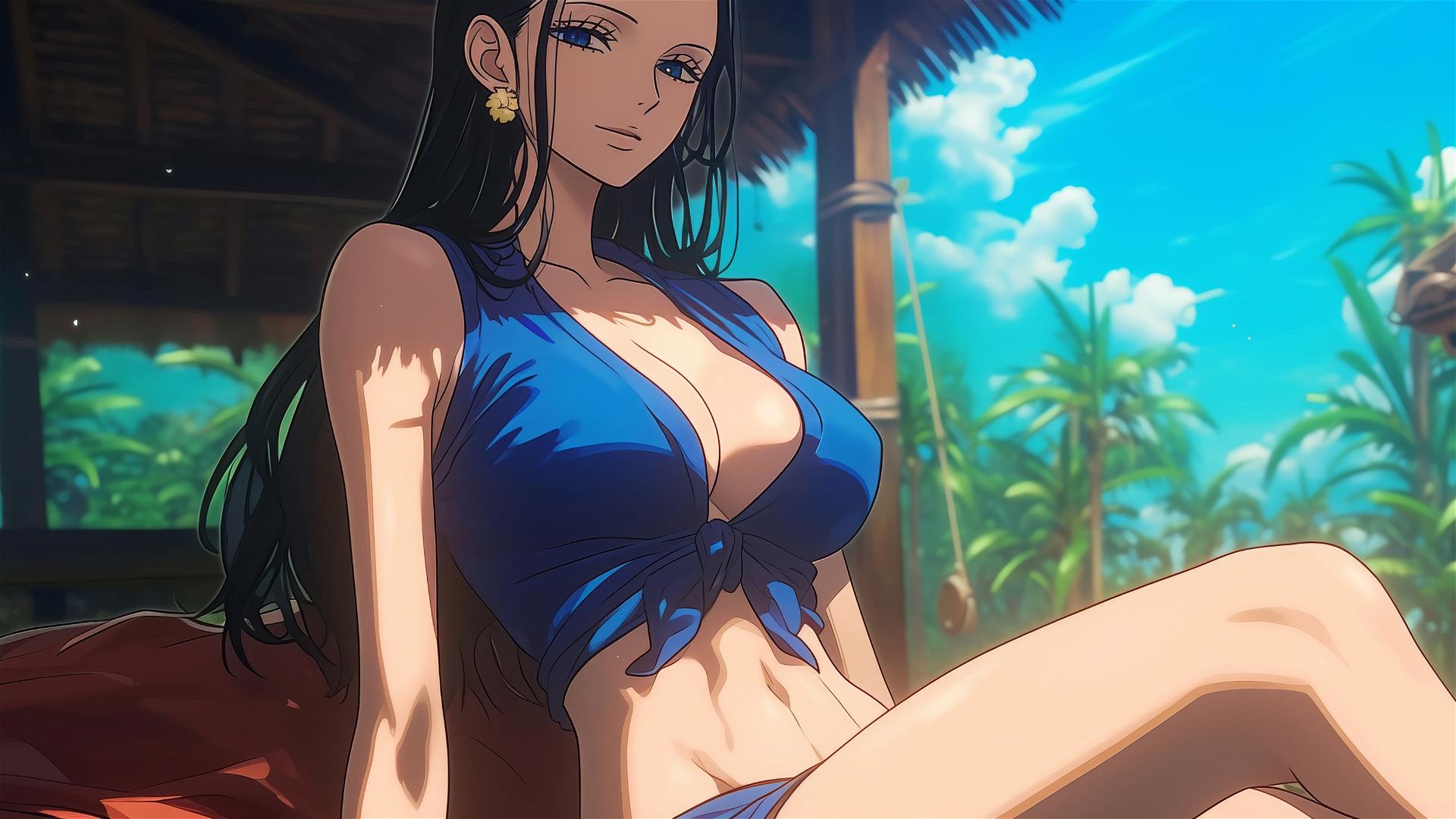 4k HD Wallpaper: Nico Robin Resting in Sunny House