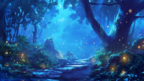 4k HD Wallpaper: Ghibli-Inspired Enchanted Forest Path