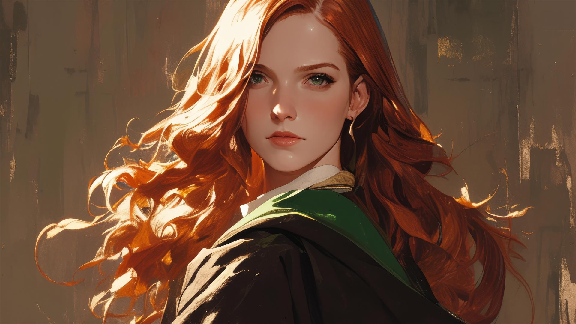 4k HD Wallpaper: Ginny Weasley: Spotlight Illustration