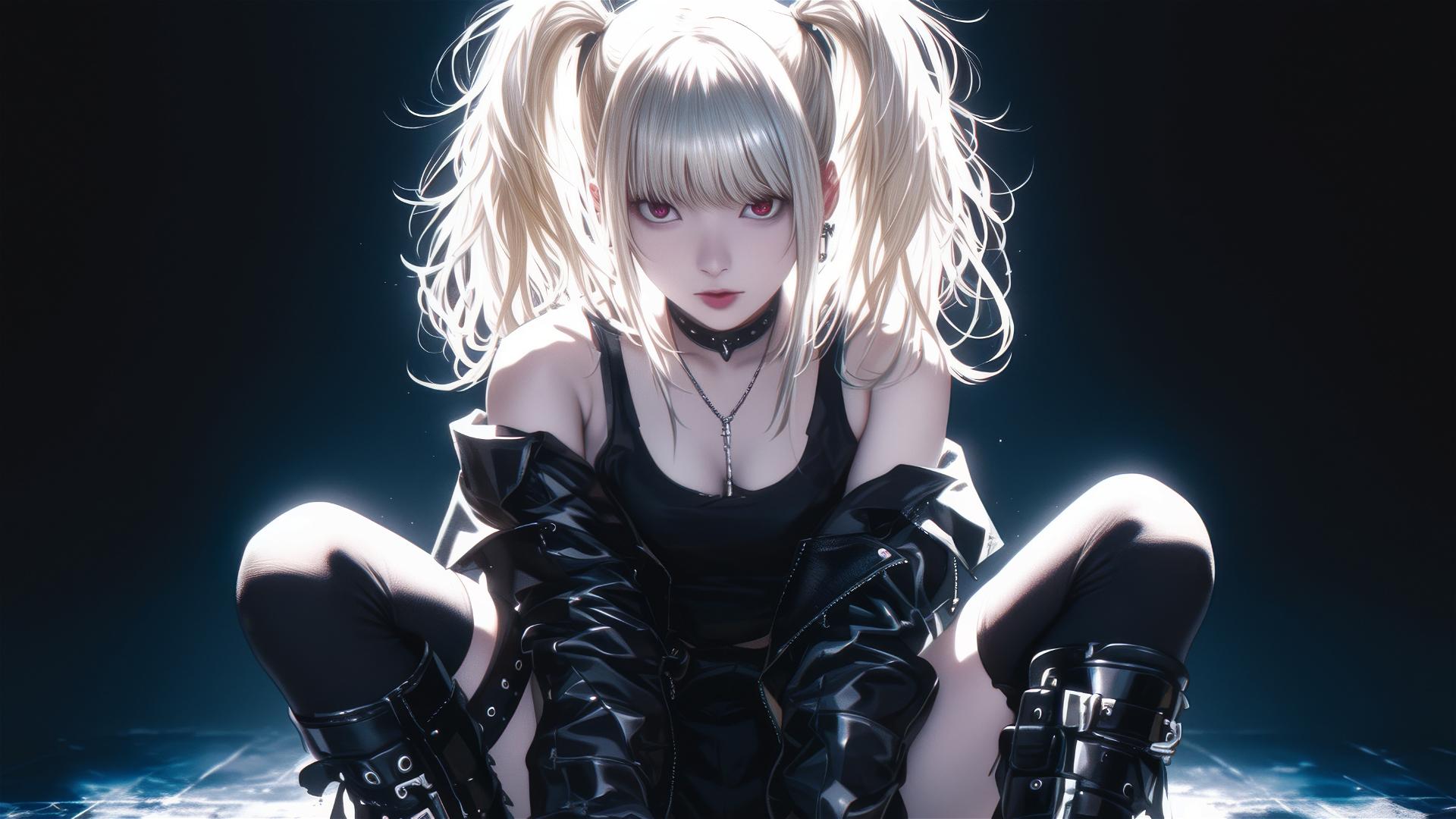 4k HD Wallpaper: Misa Amane Strikes a Dynamic Pose