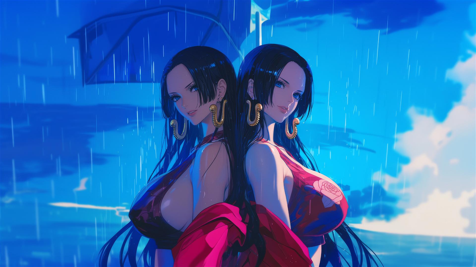 4k HD Wallpaper: Two Boa Hancock from One Piece