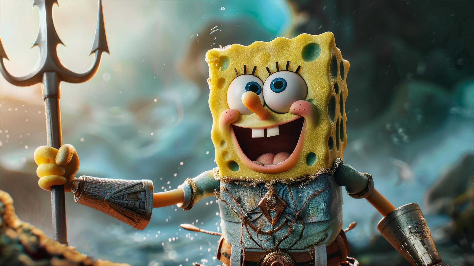 Fondos de Pantalla 4K HD: Bob Esponja realista