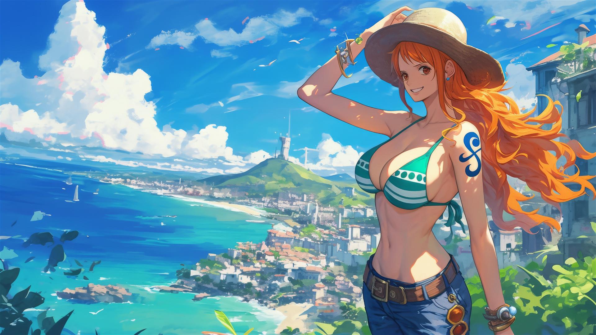 Nami - greenmarine - one piece